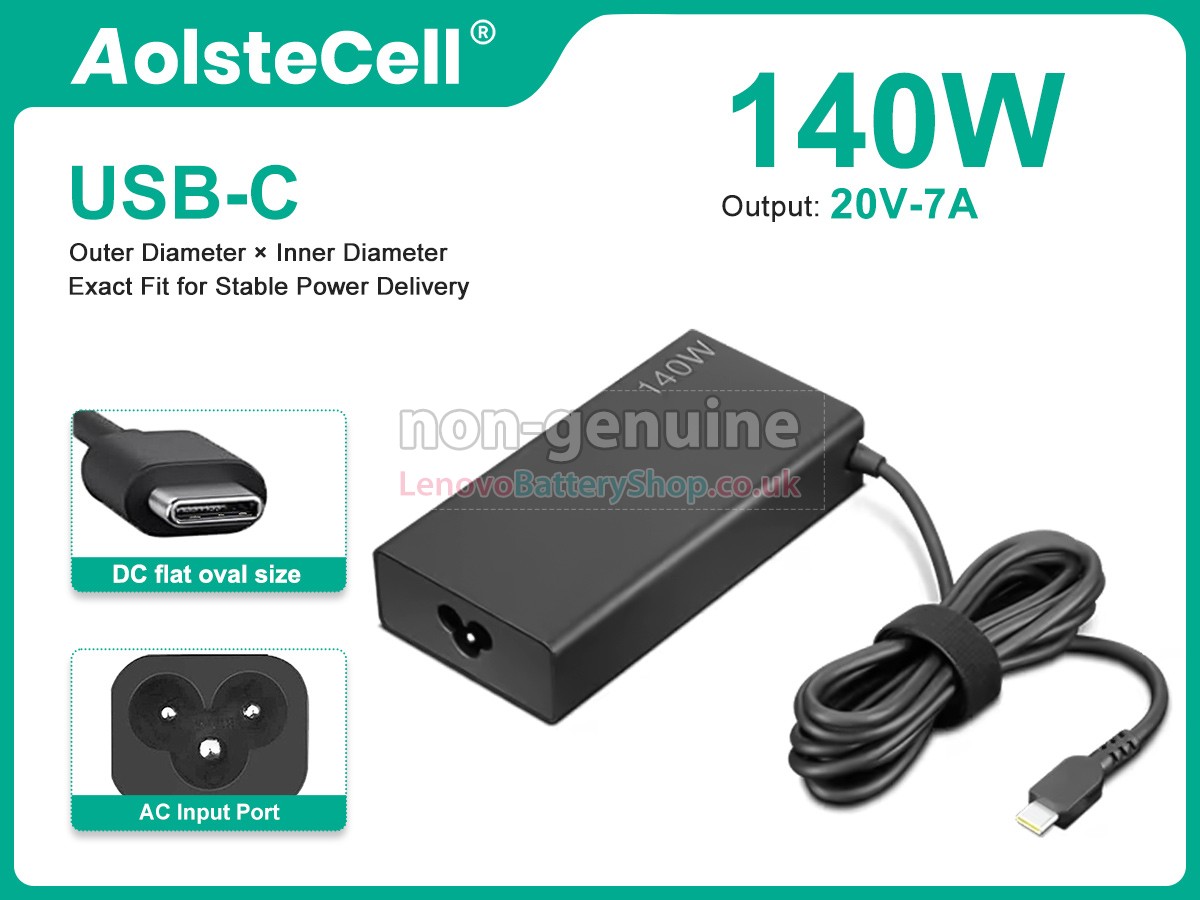 Replacement adapter for Lenovo THINKPAD Z16 GEN 2 21JX