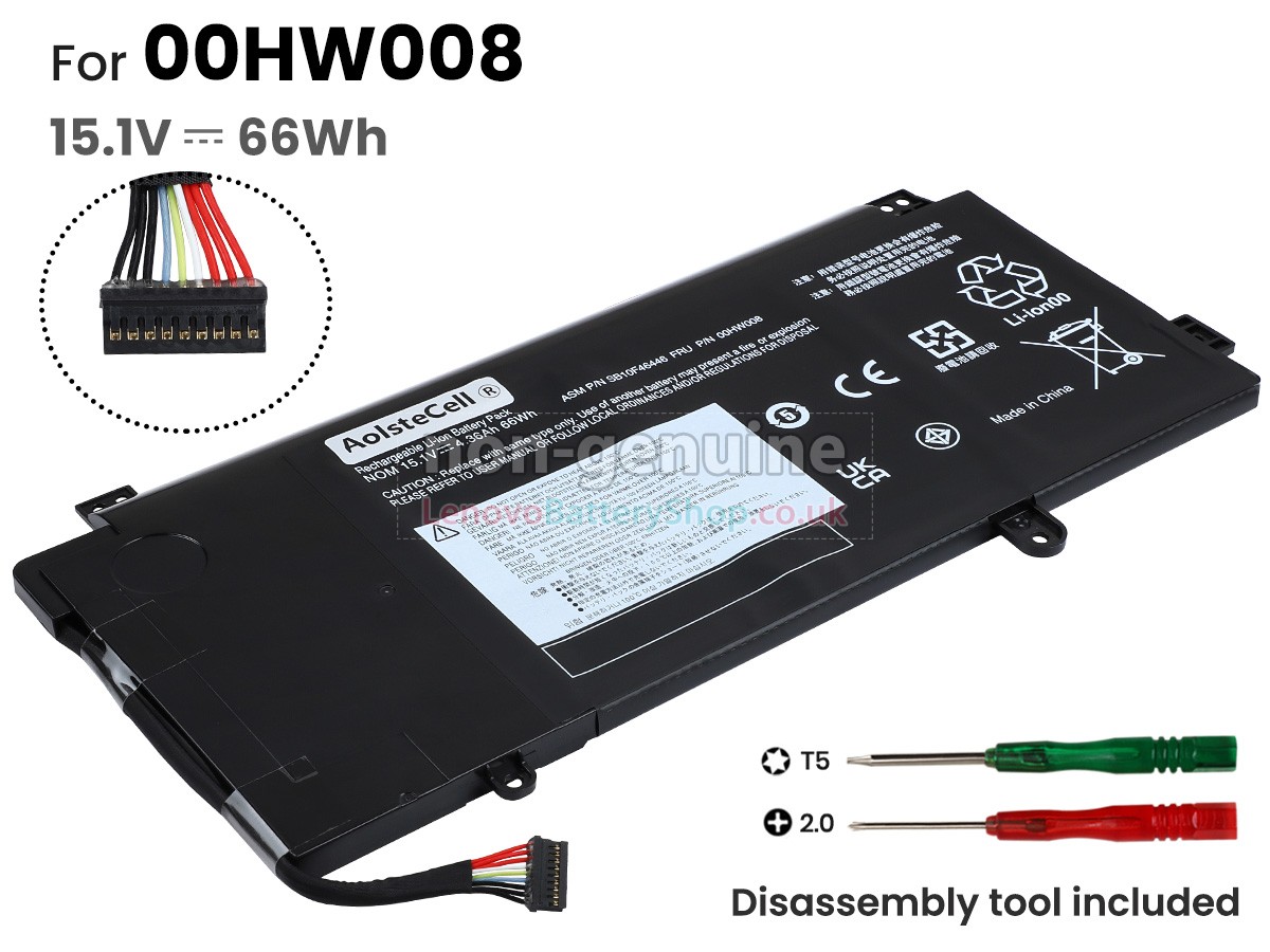 Replacement battery for Lenovo ThinkPad YOGA 15