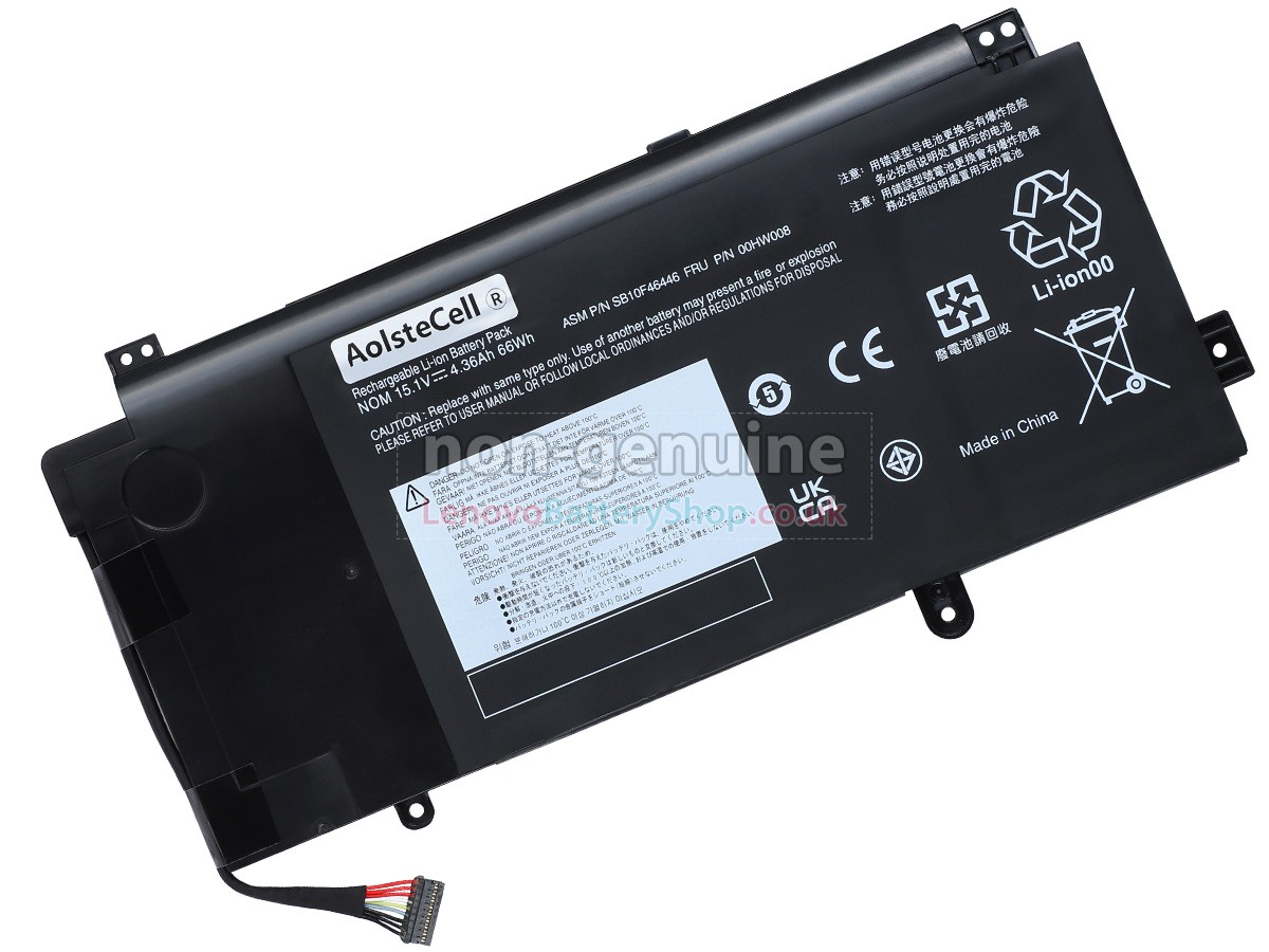 Replacement battery for Lenovo ThinkPad YOGA 15