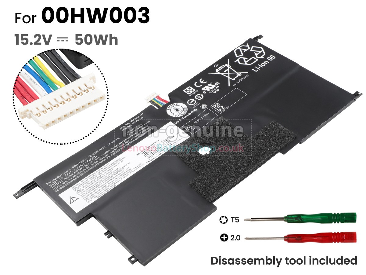 Replacement battery for Lenovo ThinkPad X1 CARBON (3RD GEN)-20BS003T++