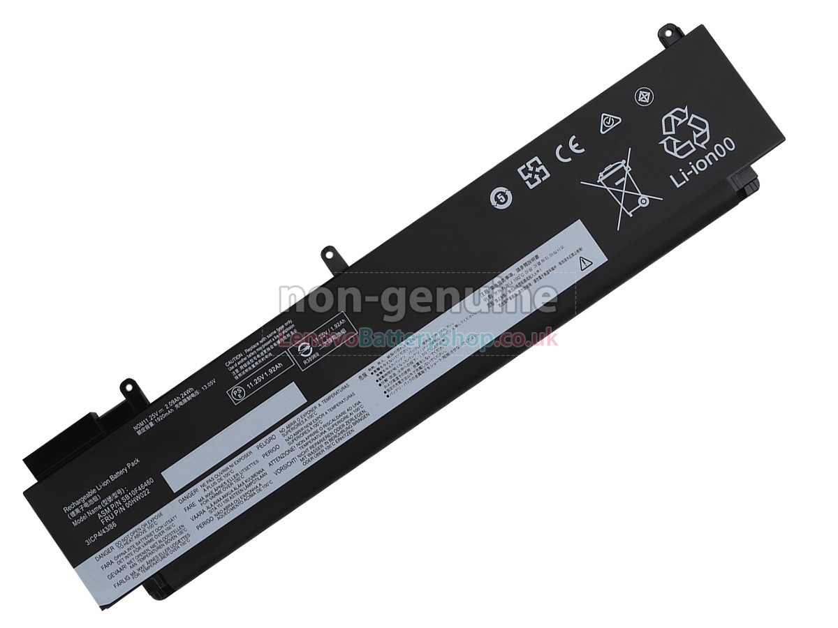 Replacement battery for Lenovo SB10F46460