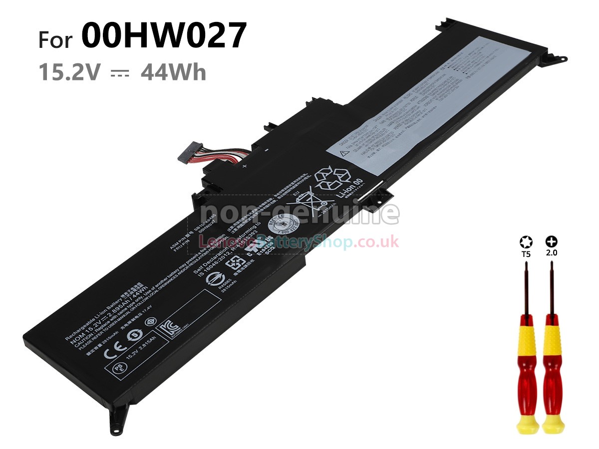 Replacement battery for Lenovo ThinkPad YOGA 260 20FD001XGE