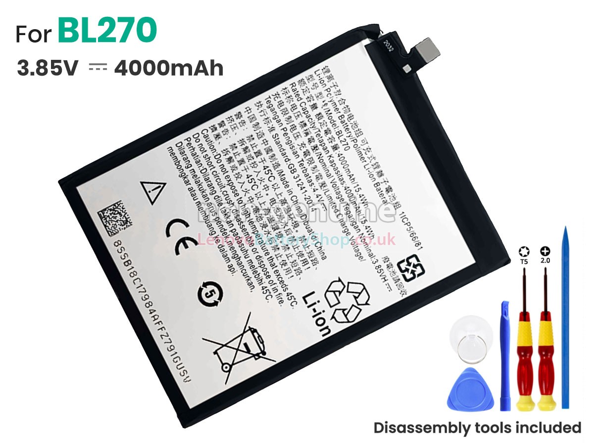 Replacement battery for Lenovo VIBE K6 PLUS