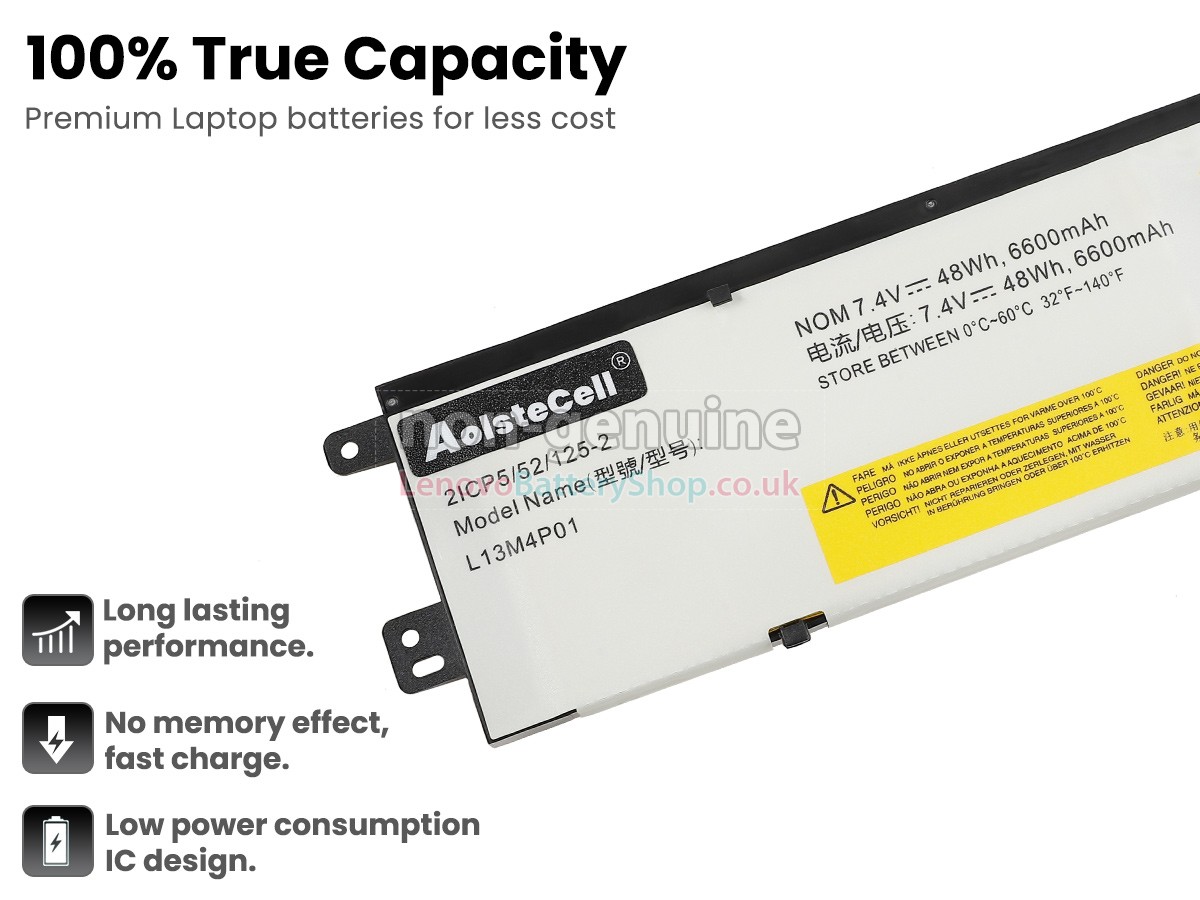 Replacement battery for Lenovo ERAZER Y40-80FA