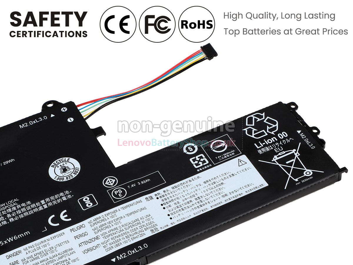 Replacement battery for Lenovo IdeaPad 330S-15ARR-81FB00H9LM