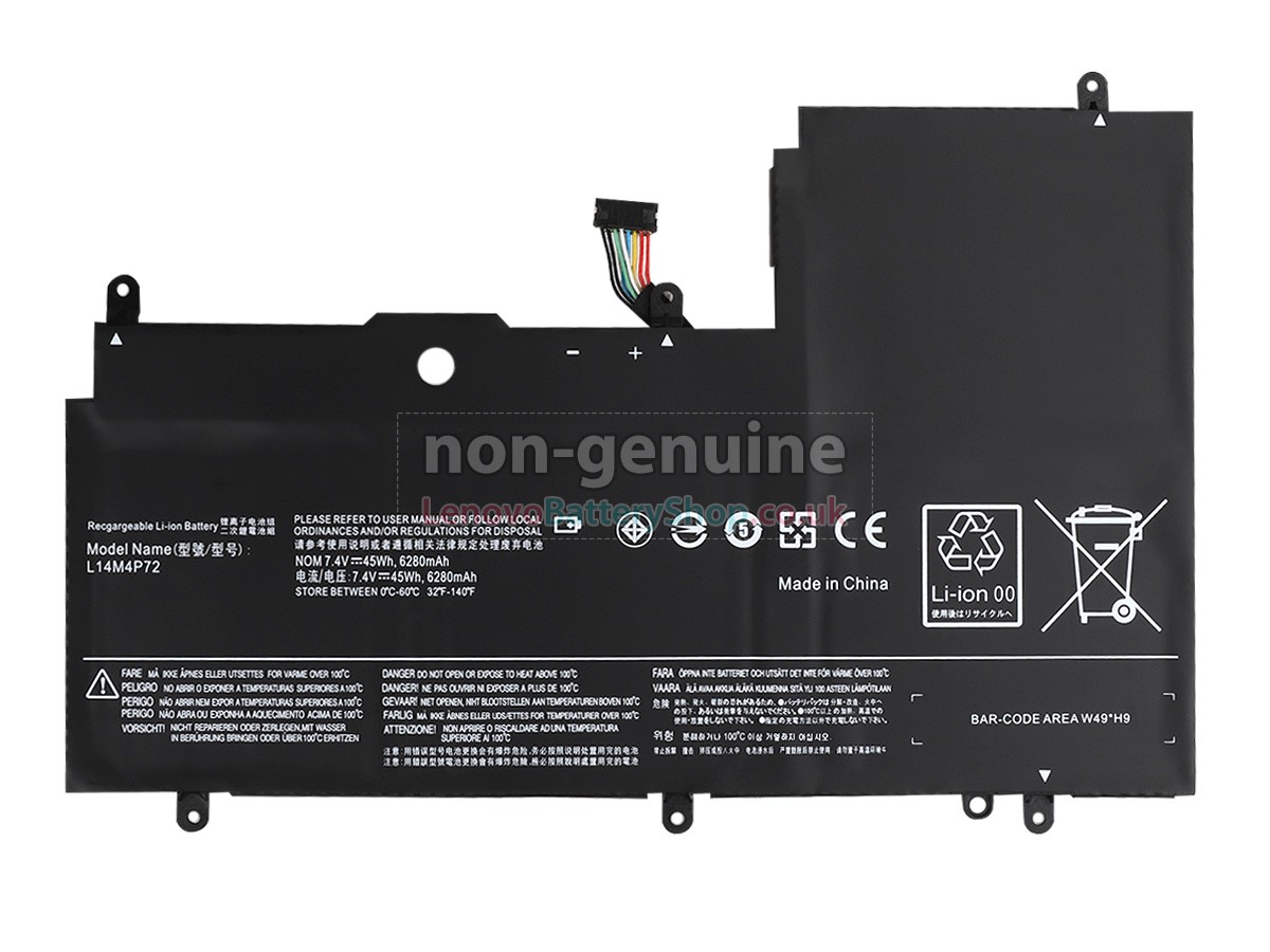 Replacement battery for Lenovo L14S4P72