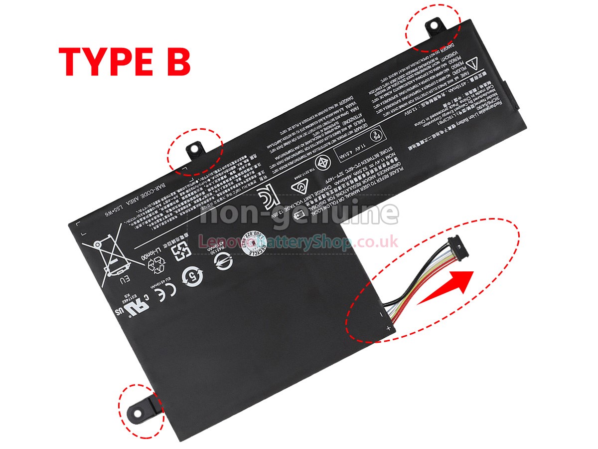 Replacement battery for Lenovo IdeaPad 330S-15IKB-81GC