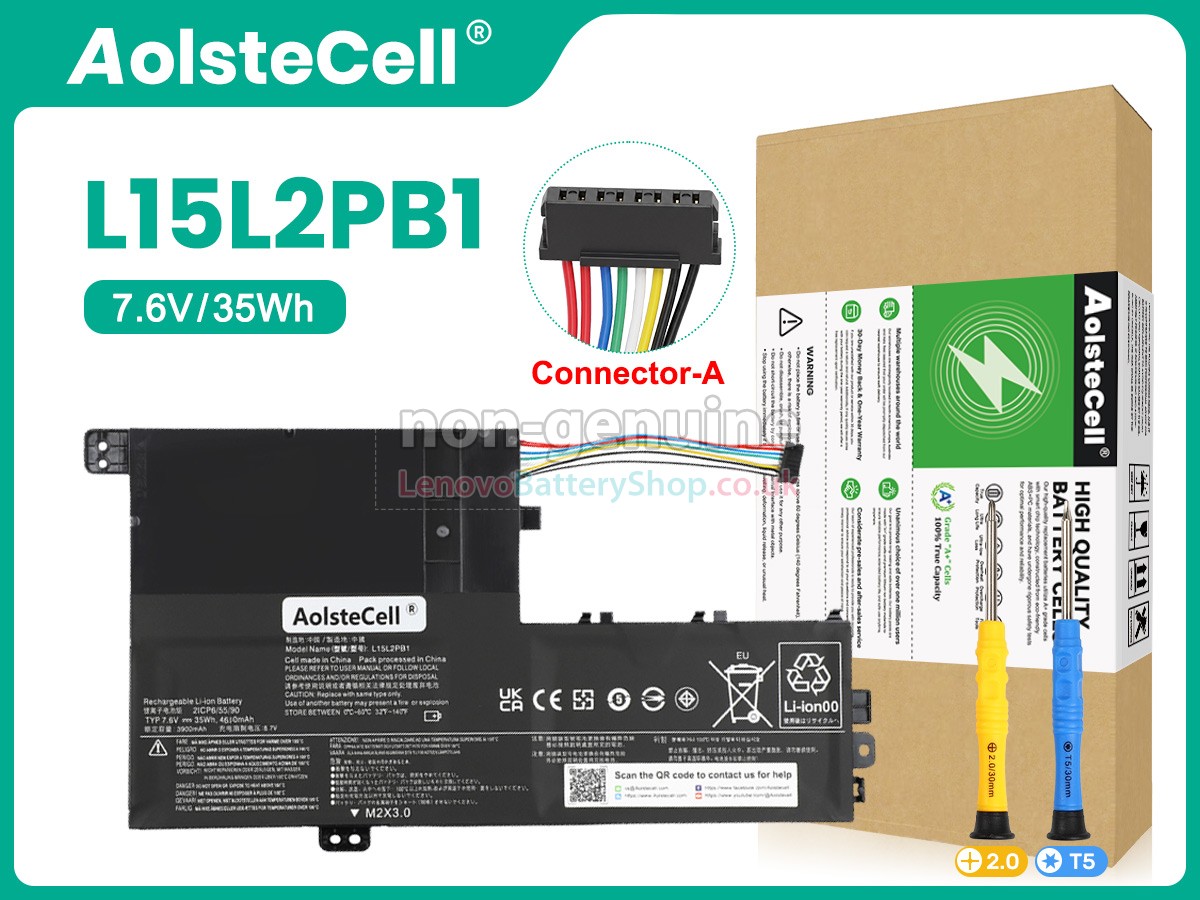Replacement battery for Lenovo L15L2PB1(2ICP6/55/90)