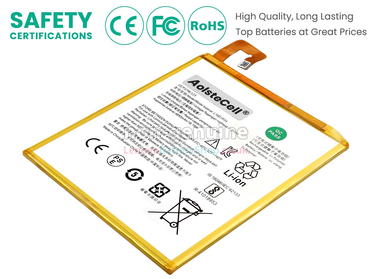 Replacement battery for Lenovo TB-8704N
