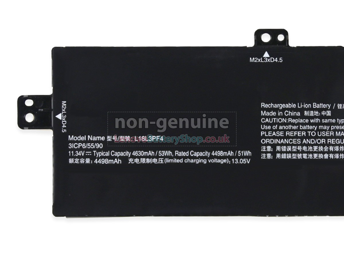 Replacement battery for Lenovo L18L3PF4(3ICP6/55/90)