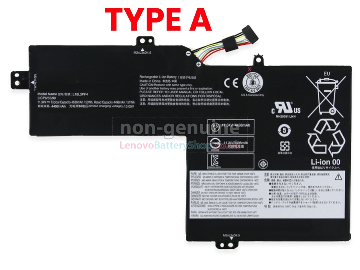 Replacement battery for Lenovo L18L3PF4(3ICP6/55/90)