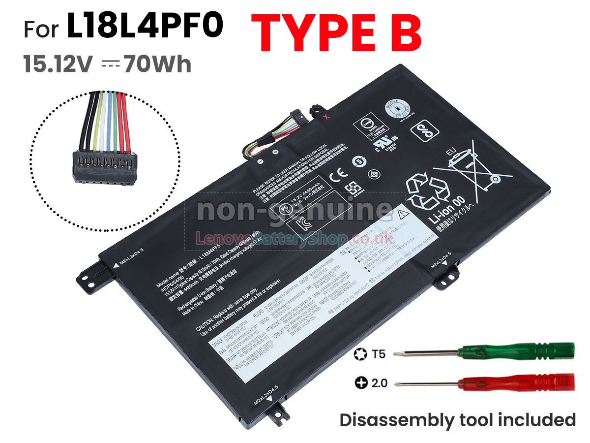 Replacement battery for Lenovo L18L3PF4(3ICP6/55/90)