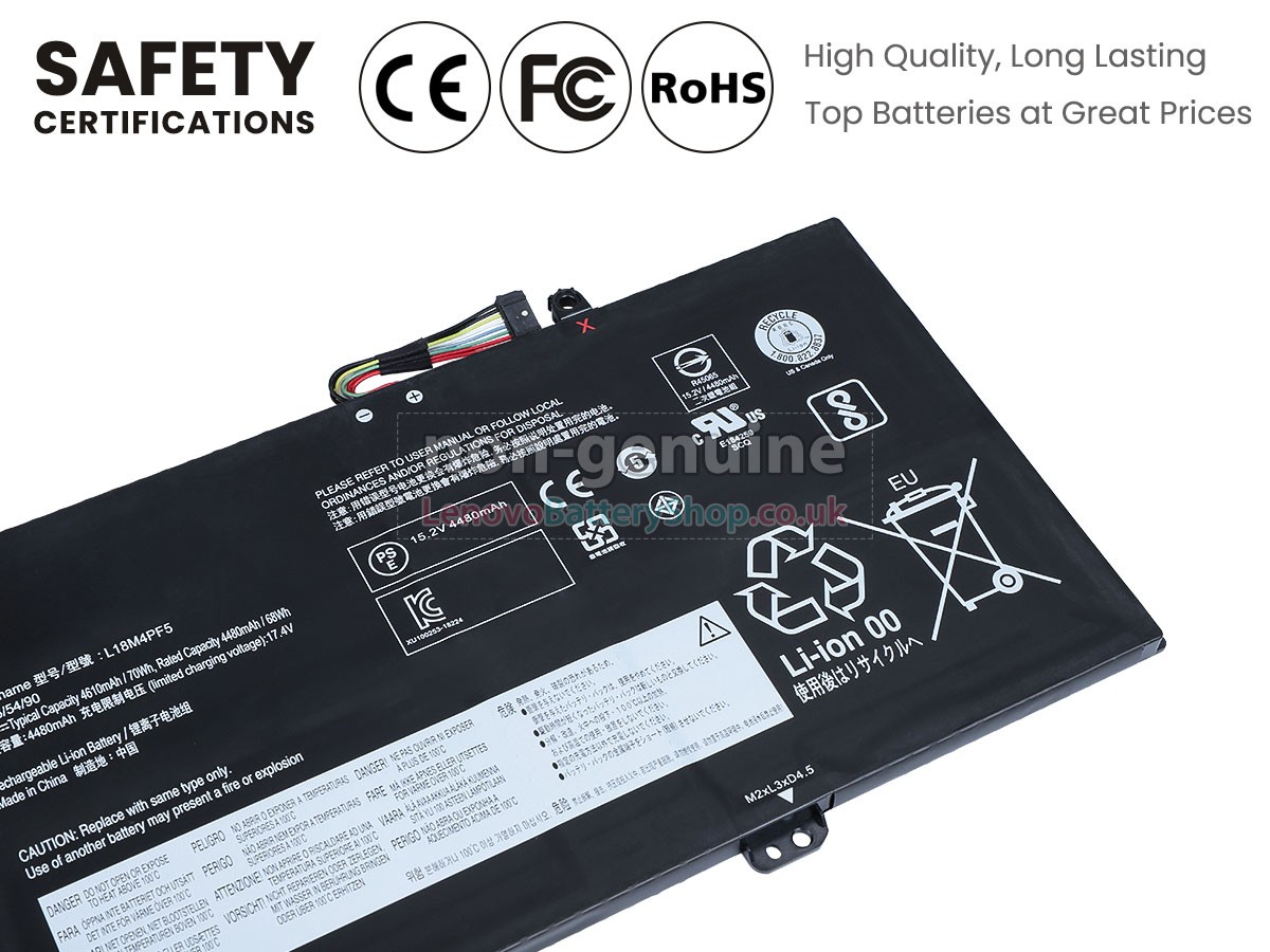 Replacement battery for Lenovo L18L3PF4(3ICP6/55/90)