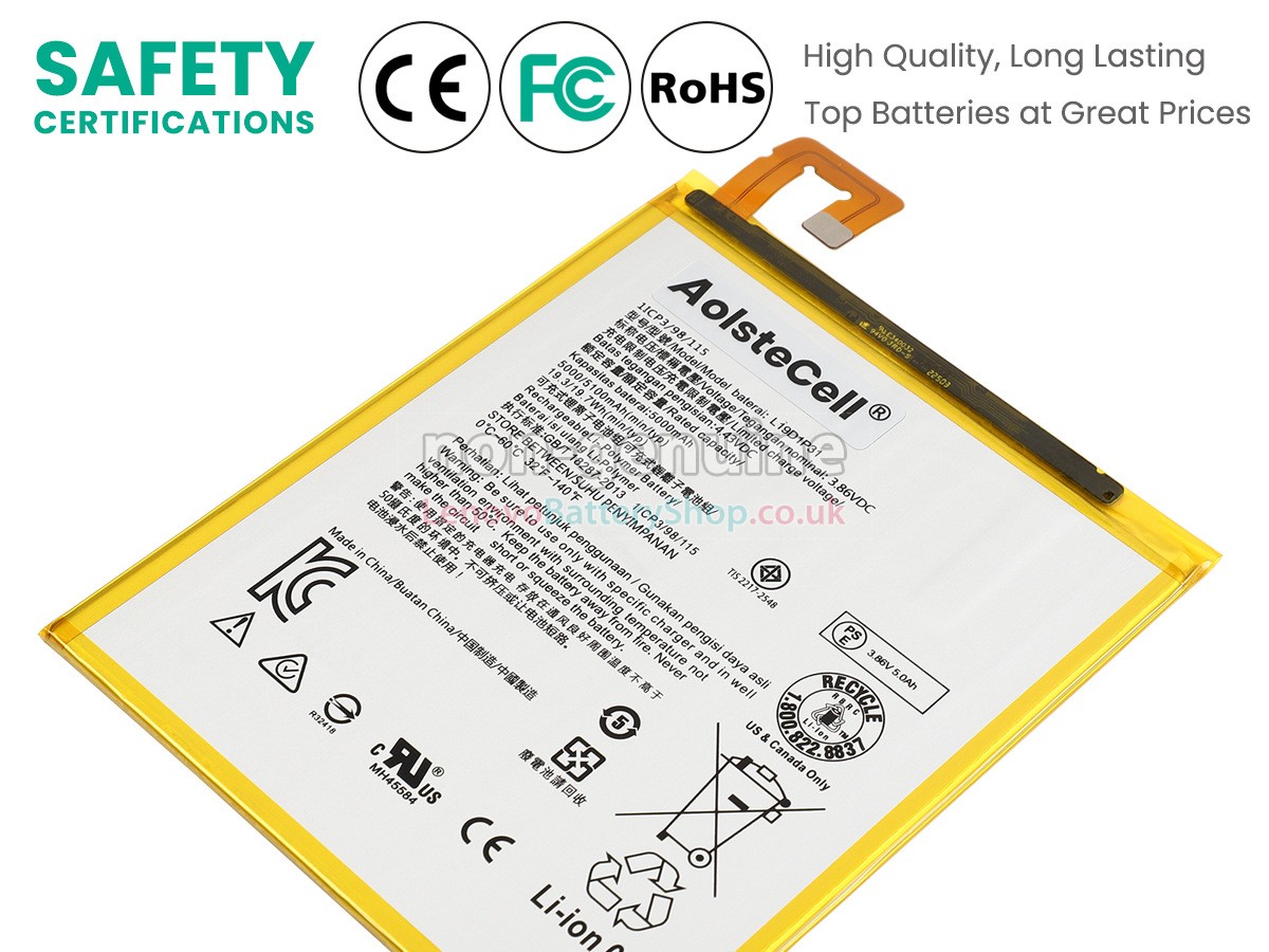 Replacement battery for Lenovo L19D1P31