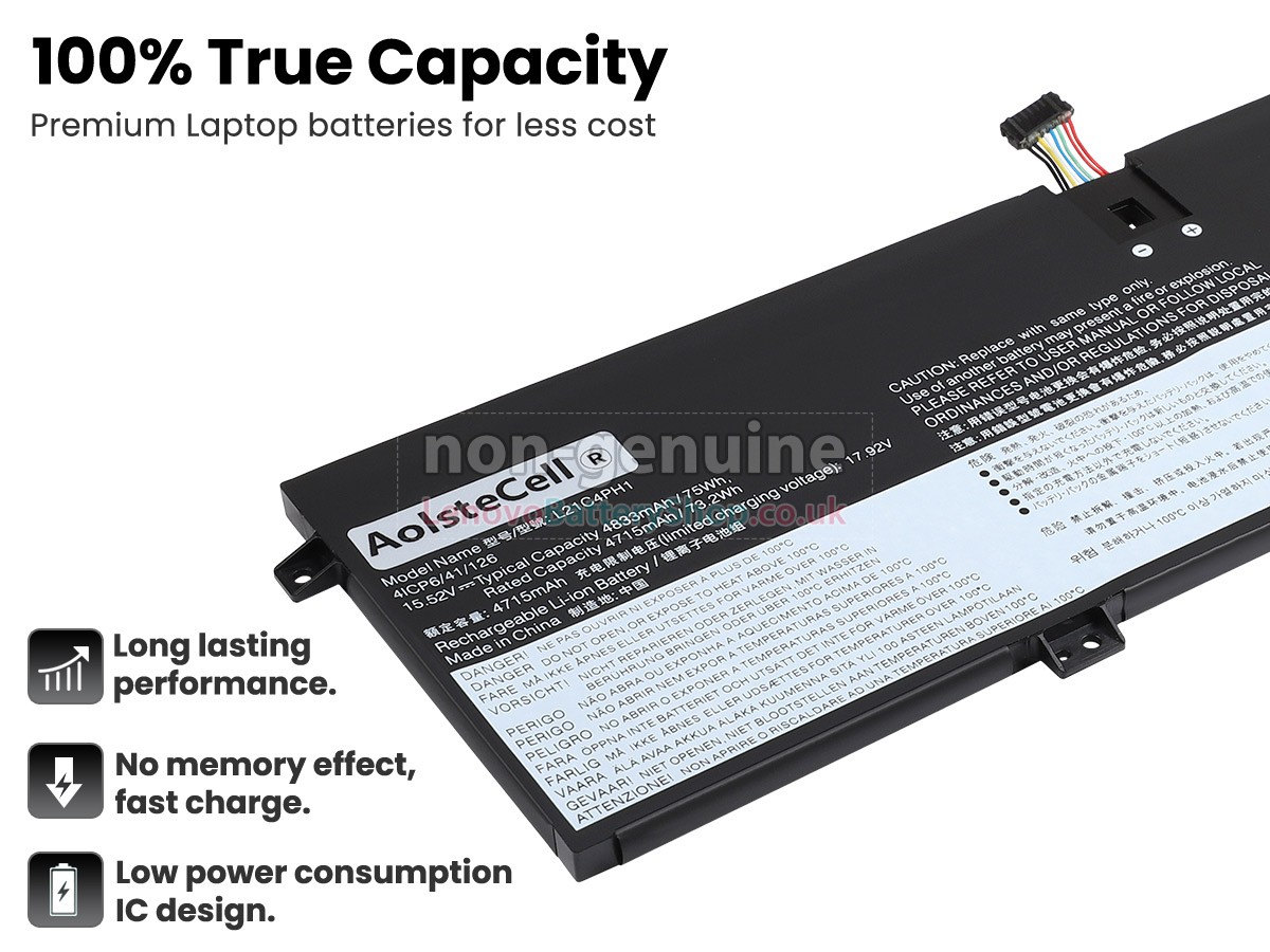 Replacement battery for Lenovo L21D4PH1