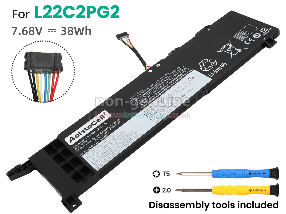 Replacement battery for Lenovo L22M2PG2