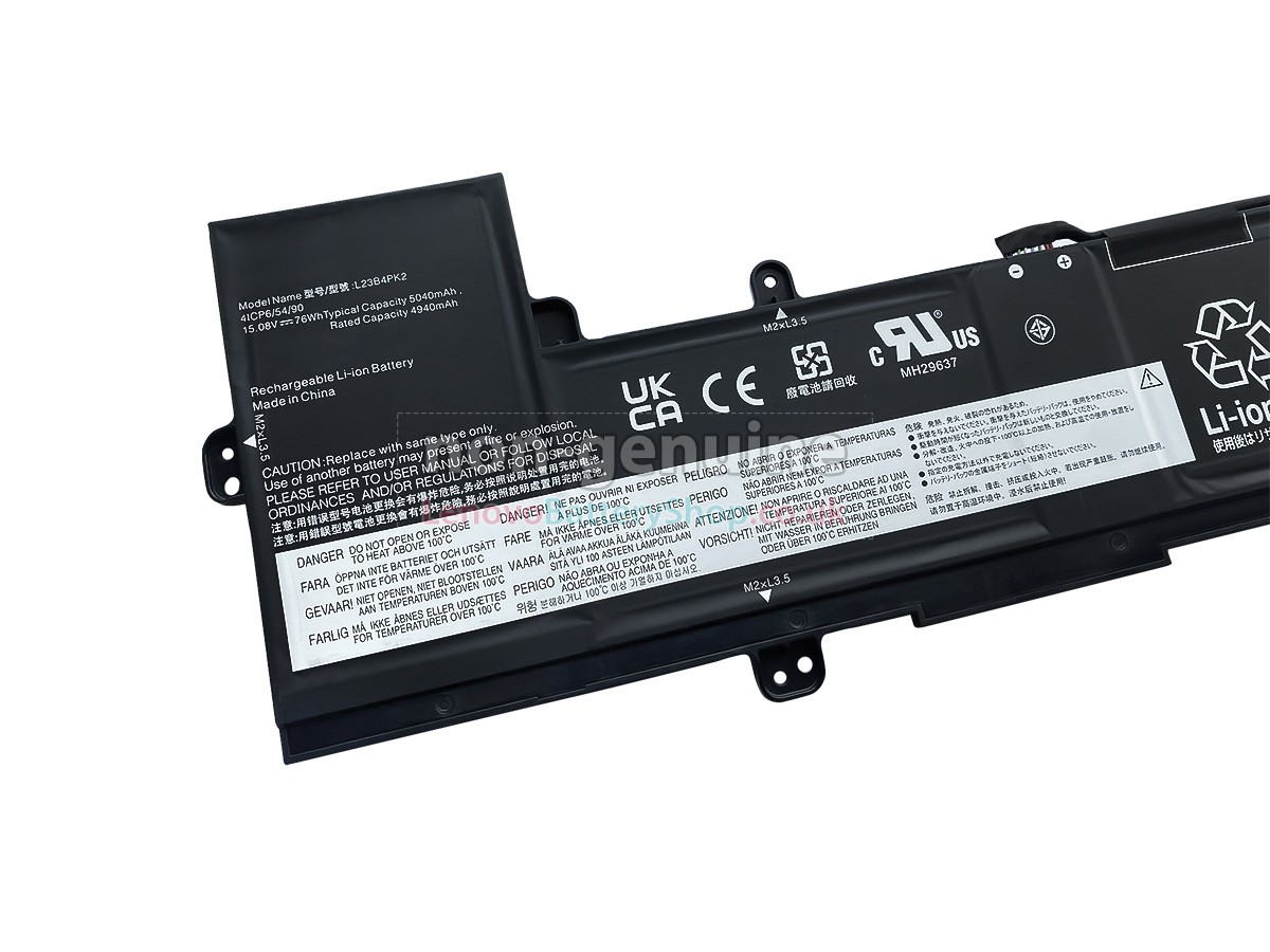 Replacement battery for Lenovo L23B4PK2