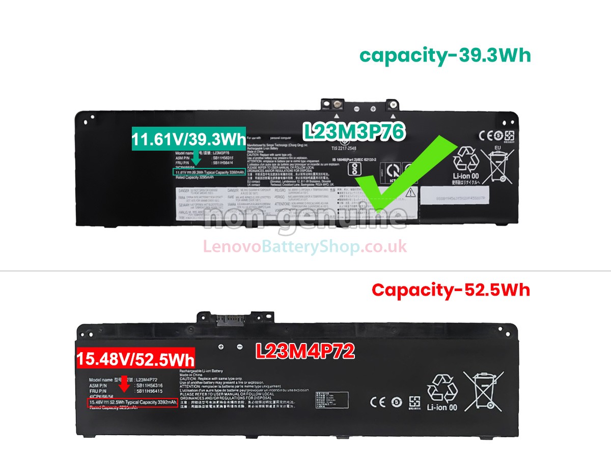 Replacement battery for Lenovo ThinkPad T14 GEN 5-21ML004VEQ