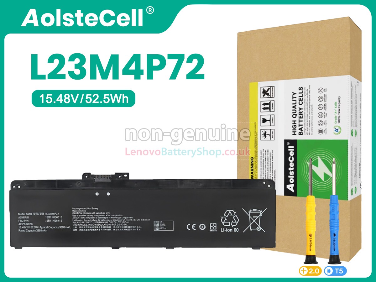 Replacement battery for Lenovo L23M4P72