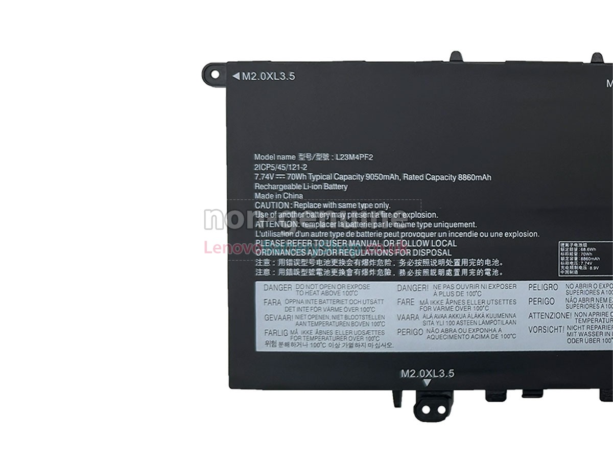 Replacement battery for Lenovo L23D4PF2