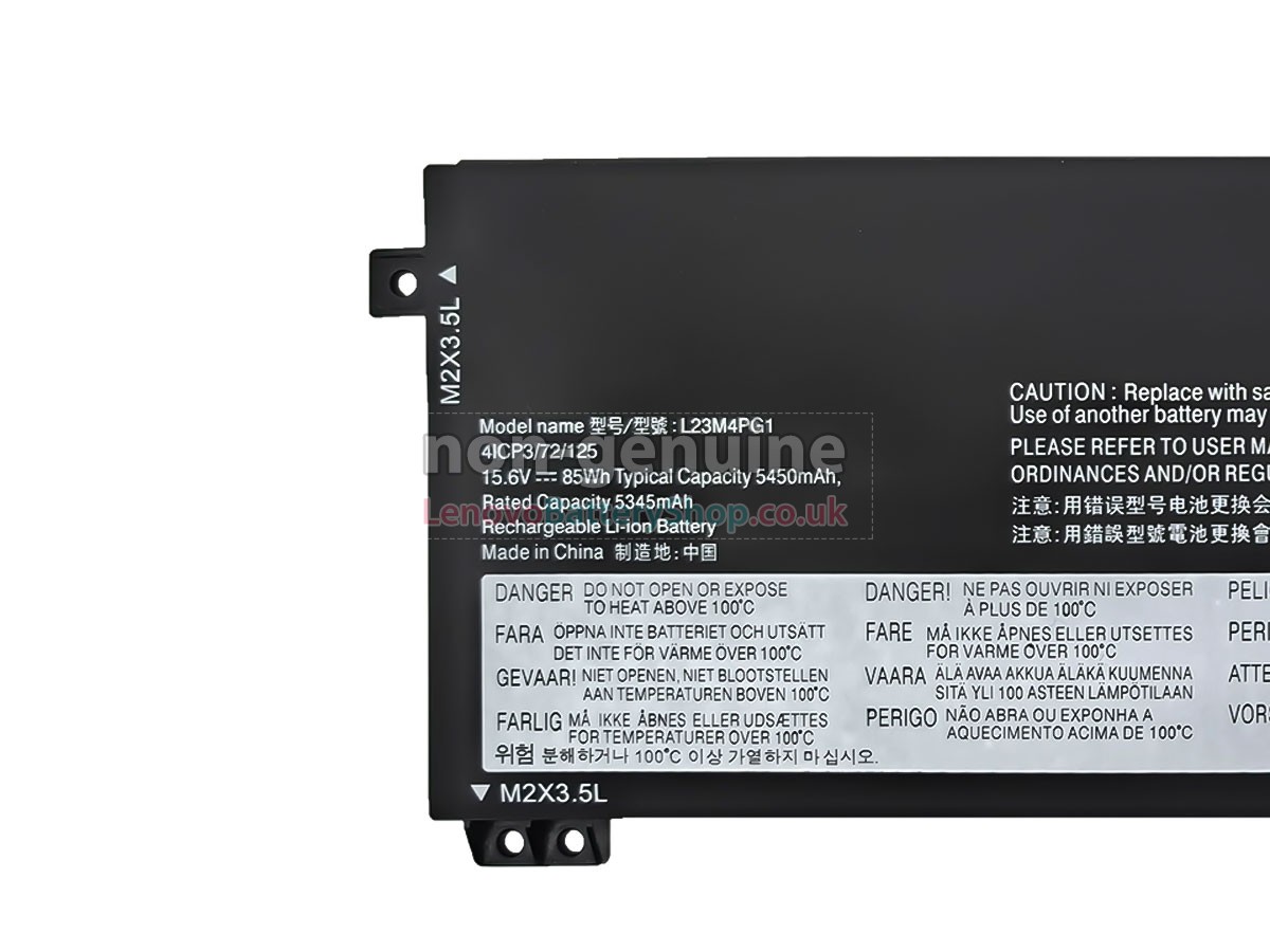 Replacement battery for Lenovo L23D4PG1