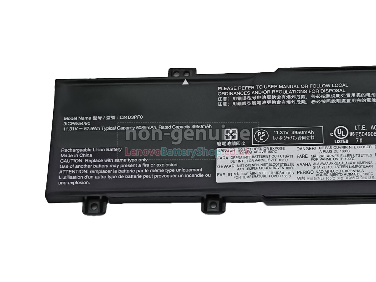 Replacement battery for Lenovo L24M3PF0
