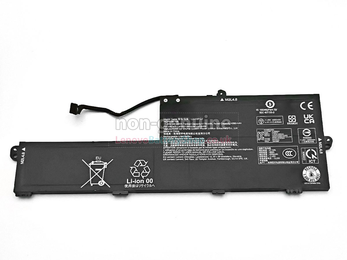Replacement battery for Lenovo L24X3PG3