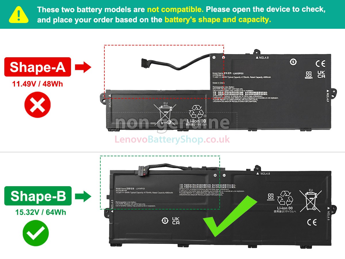 Replacement battery for Lenovo ThinkPad E14 GEN 7-21SX0048MD