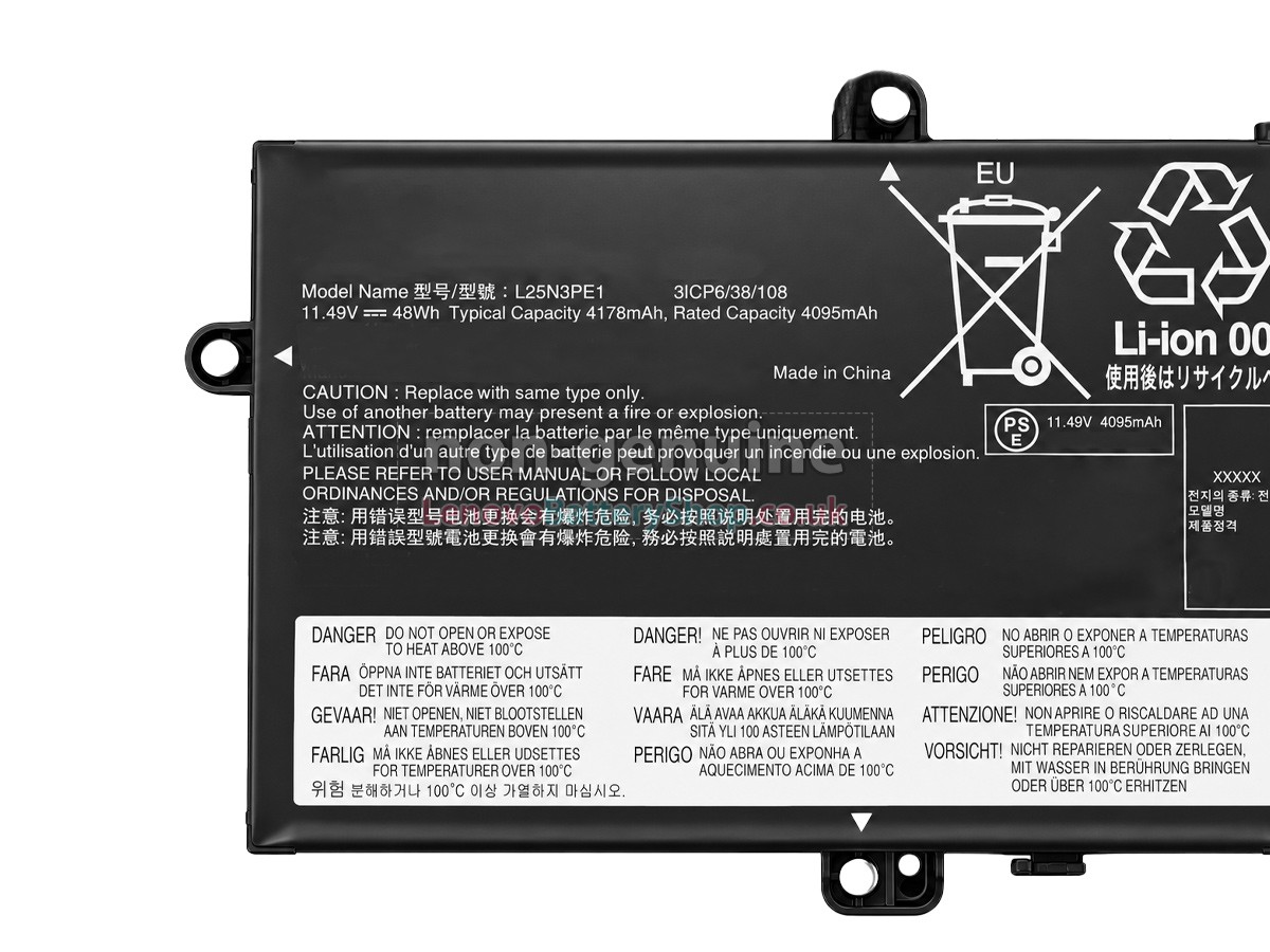 Replacement battery for Lenovo THINKBOOK 14 G9 IRL-21UY
