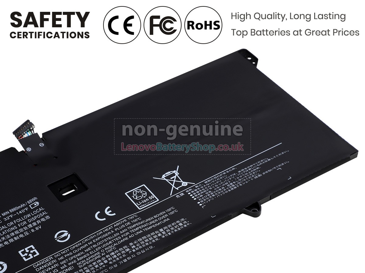 Replacement battery for Lenovo YOGA 920-13IKB-80Y70057GE